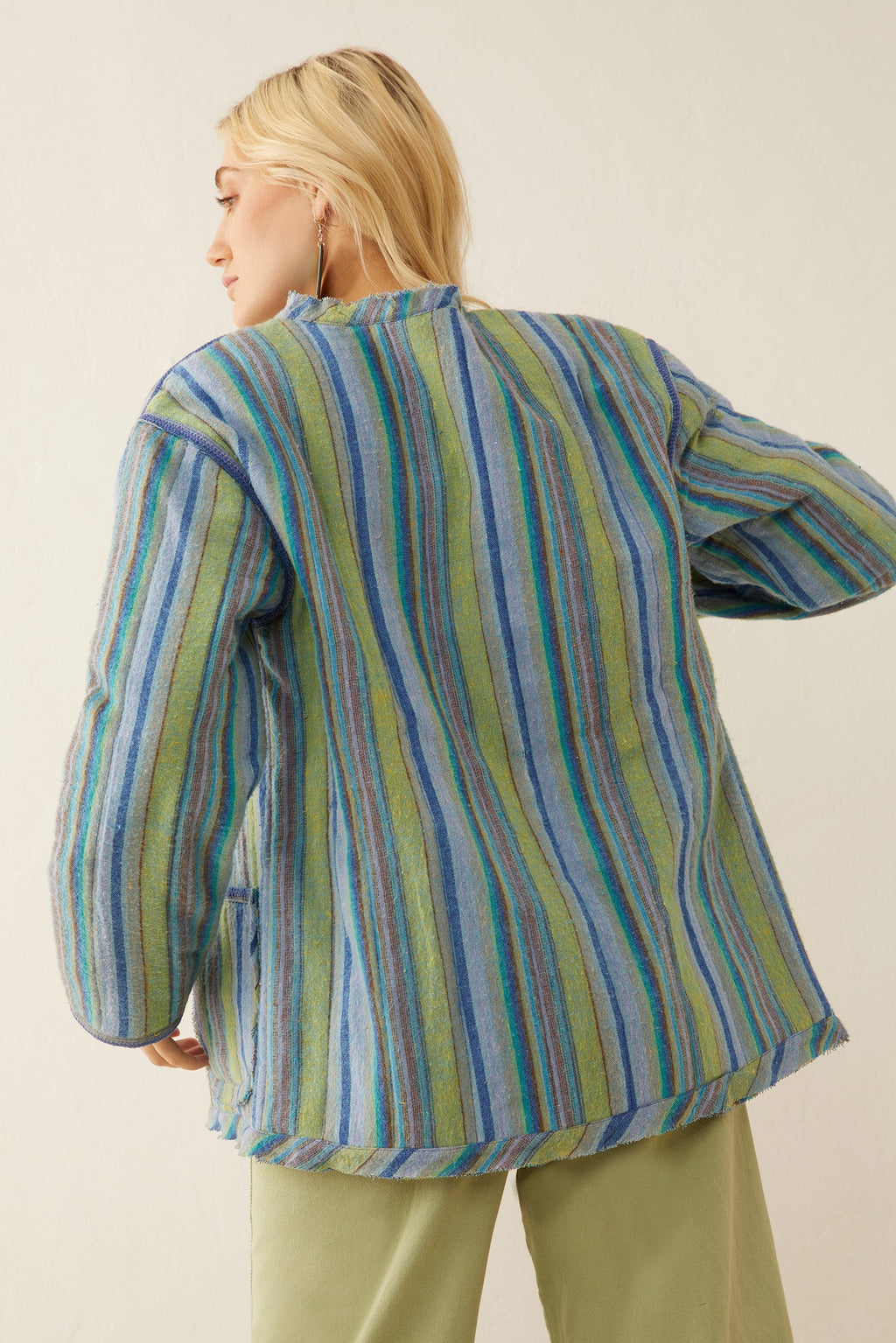 Earlene Striped Button Top