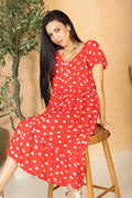 Heart of My Heart A-Line Dress  In Red