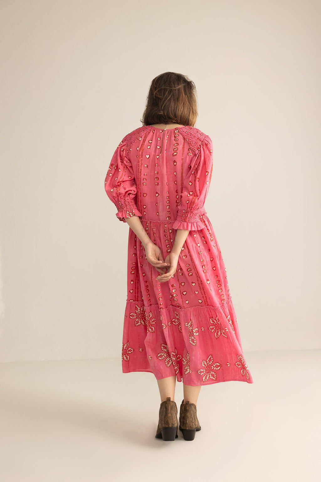Gypsy Heart Dress in Poppy Red