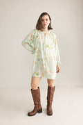 Wildflower Whisper Mini Dress in Mint