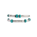 Silver Fire Bracelet In Blue