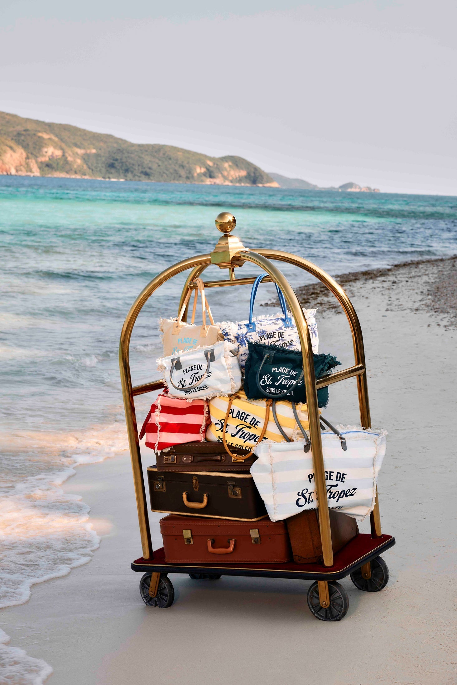 Saint Tropez Tote Bag In Blue & White