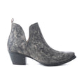 Moonlight on the Mesa Booties In Crackle Black