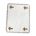 Western Grace Hairon Table Runner '' SET OF 4 '' in Saddle Ivory