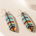 Myra Zuni Feather Earrings in Skyfall Blue