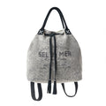 Myra Sel de Mer Bucket Backpack in Aged Grey