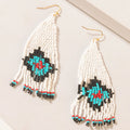 Myra Sierra Mosaic Fringe Earrings in Sky River Blue