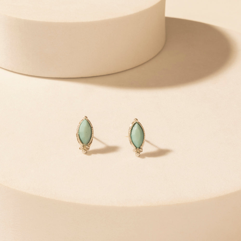 Myra Prairie Trinket Earrings Set in Saddle Silver