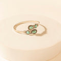 Myra Grande Curl Cuff in Rain Silver