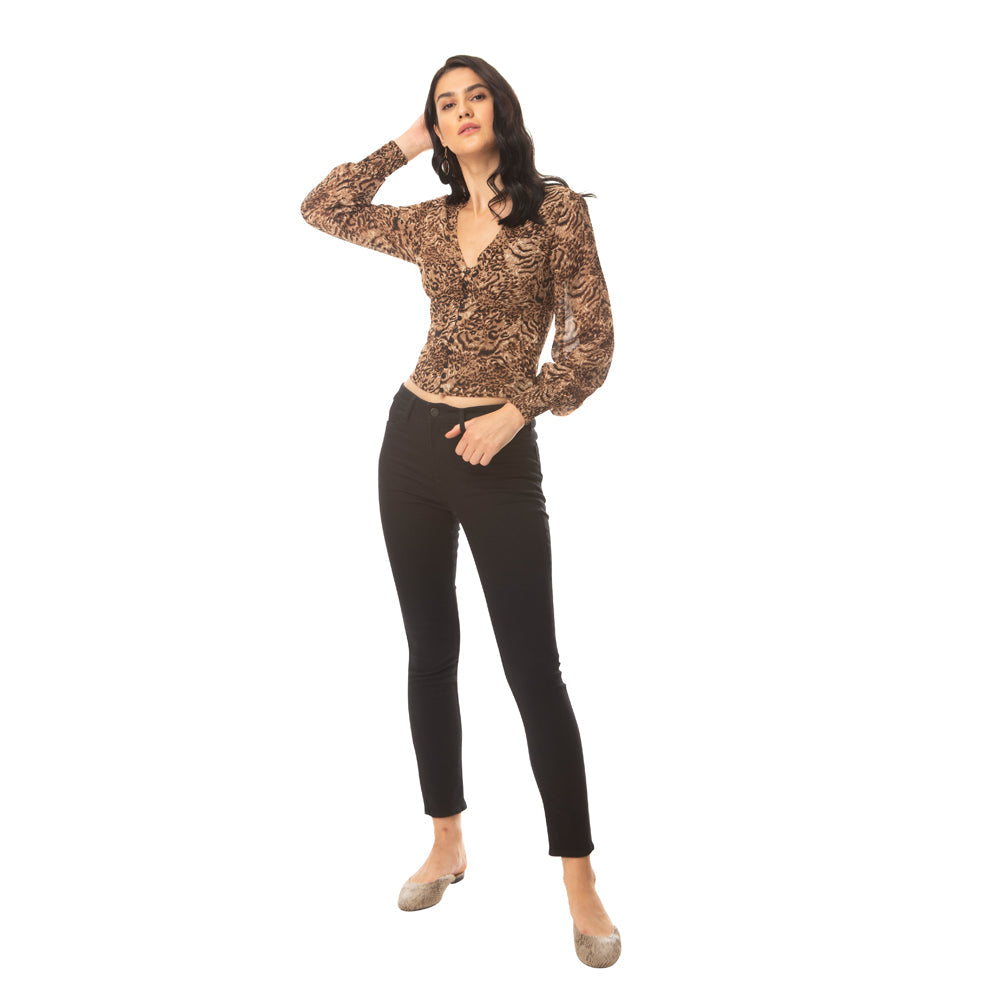 Leopard Ador Crop Top