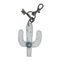 White Cactus Key Fob