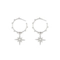 Shining Star Hoop Earrings