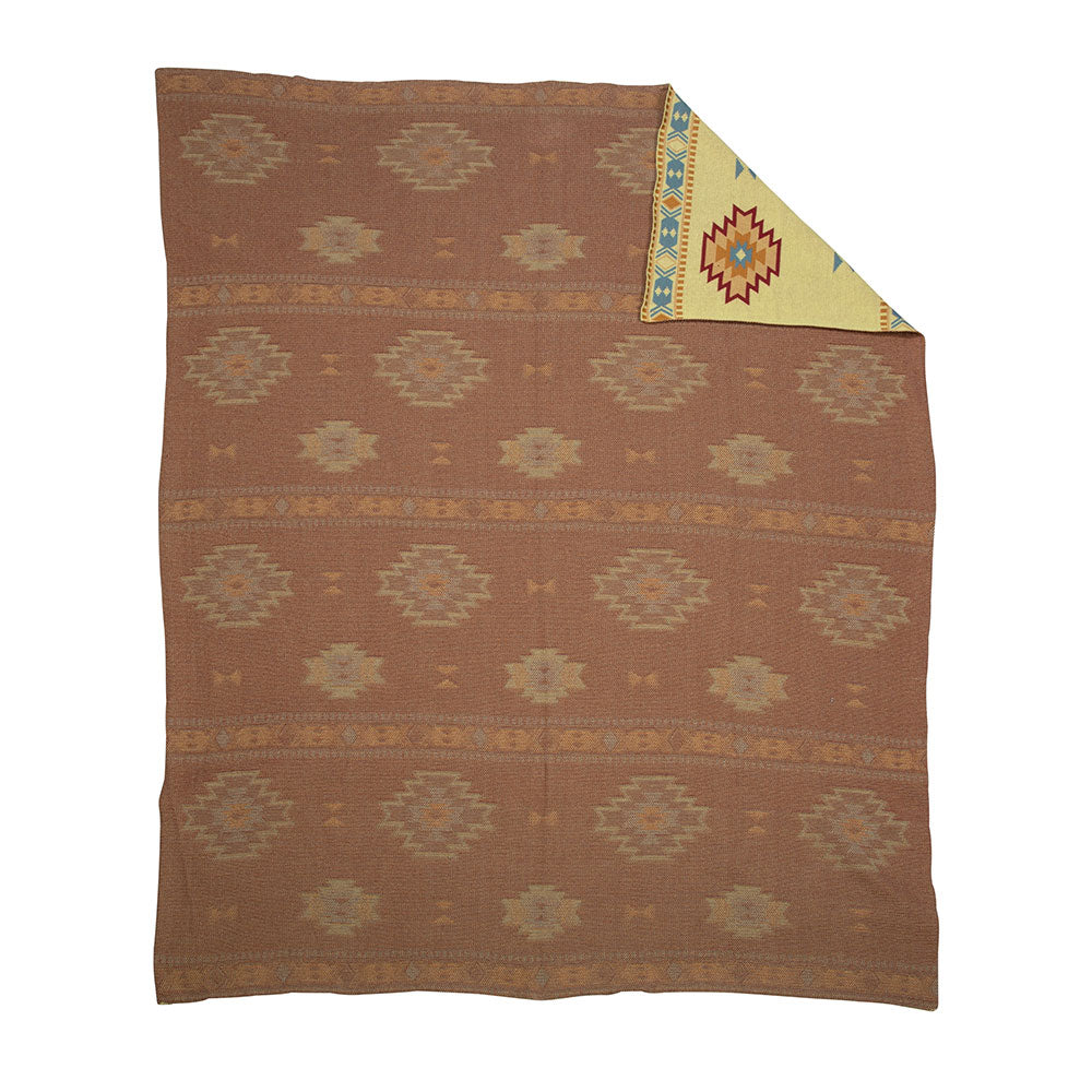 Paint Flower Meadow Throw In Yellow